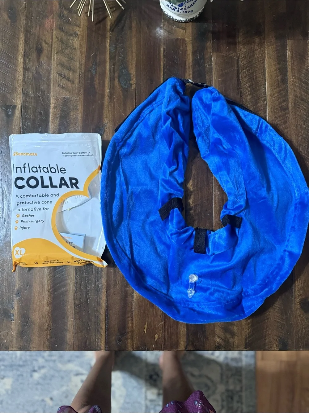 Inflatable (Cone alternative) Dog Collar XL - Blue